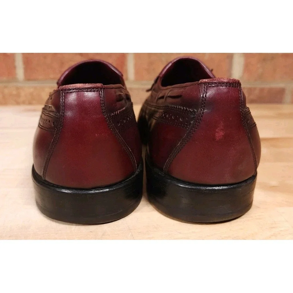 Allen Edmonds Arlington Tassel Loafer Shoes Mens Size 9‎ Oxblood Wingtips